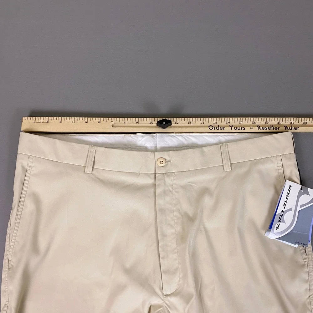 Snake Eyes Golf Shorts Mens Size 42 Khaki Beige Cool & Dry Performance New NWT**